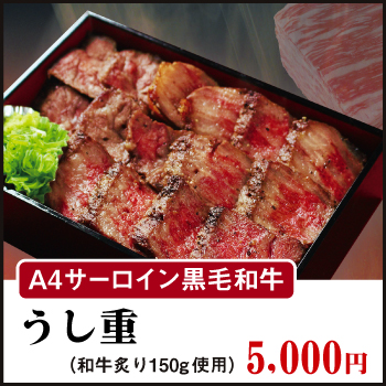芸州A4サーロイン黒毛和牛うし重